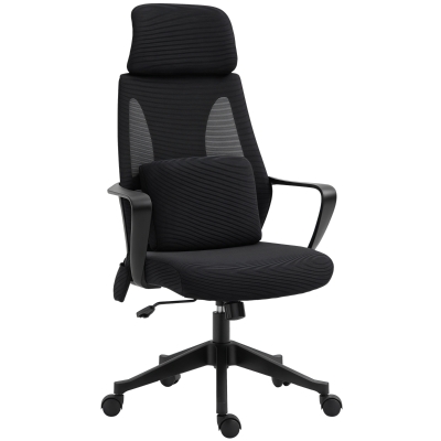 Vinsetto Office Chair High Back, Ergonomic Mesh Computer Chair Executive Task Chair with Massage Lumbar Support & Headrest Rocking