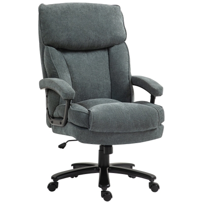 HOMCOM Big & Tall Heavy-Duty Executive Office Chair, 450 lbs, Gray