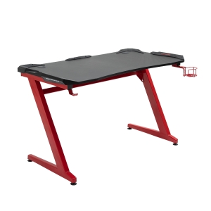 HOMCOM Gaming Computer Desk with Cup Holder, Headphone Hook, Gamepad