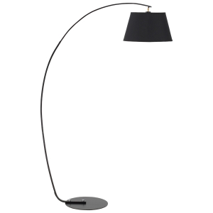 HOMCOM Floor Lamp, Modern Standing Lamp with Arc Design, Foot Switch & Metal Base