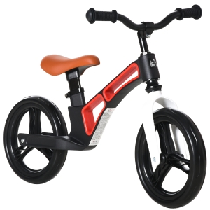 Qaba 12" Kids Balance Bike Adjustable No Pedal Bicycle for 2-5 Years White
