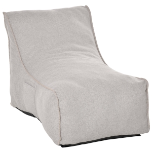 HOMCOM Bean Bag Chair Large Foam Stuffed lounger w/ Washable Cover Side Pocket Grey