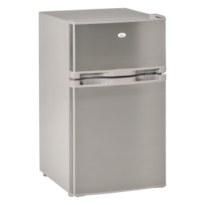 HOMCOM Compact Refrigerator 3 Cu Ft Mini Fridge w/ 2 Doors Removable Shelves Freezer