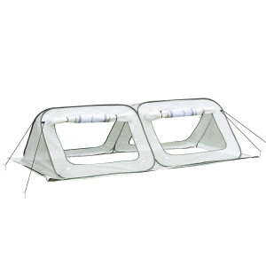 Outsunny 95" x 47" x 30" Pop Up Greenhouse Mini Warm House with Roll Up Doors and Portable Zipper Bag for Plants Outdoor