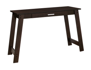 Monarch 42" Contemporary Rustic Wood-look Computer Writing Desk with Drawer - Cappuccino