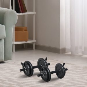 Soozier Dumbbells Set of 2 Adjustable Weight with Non-Slip Handle Portable Case Solid Steel 3lbs & 6lbs Pairs for Men and Woman Home Gym Office Black