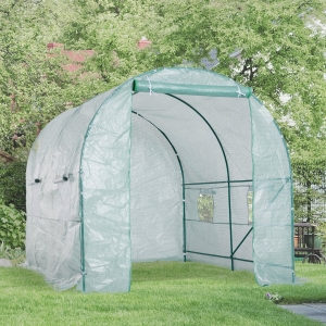 Outsunny 8'x6.6'x6.6' Heavy Duty Walk-in Greenhouse Outdoor Garden Plant Tunnel