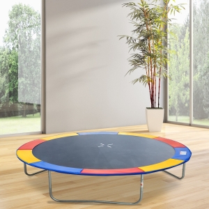 HOMCOM 8ft Trampoline Pad Spring Safety Replacement Gym Bounce Jump Cover EPE Foam (Colorful)