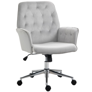 Vinsetto Modern Tufted Home Office Chair Executive Seat with Lumbar Support and Arms