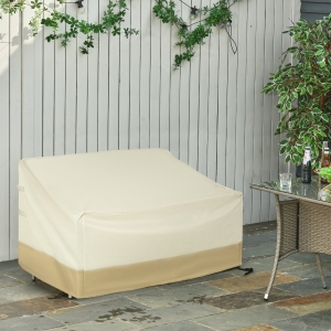 Outsunny 84B-057 Waterproof 3-Seat Sofa Bench Cover Outdoor Rattan Wicker Furniture Rain Dust Protector