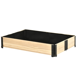 Outsunny Raised Garden Bed Foldable Planter Box to Grow Vegetables, Herbs, and Flowers