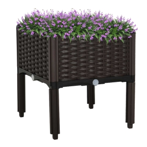 Outsunny Raised Flower Bed Vegetable Herb Planter Lightweight