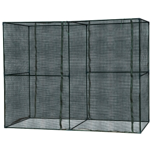 Outsunny 94.5" x 47.25" x 72.75" Walk-in Greenhouse with High-Quality HDPE Cover & 2 Zippered Doors for Plants/Herbs