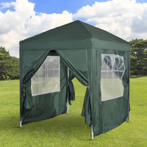 Outsunny 6.6x6.6ft Pop Up Gazebo Party Wedding Tent Portable Marquee Pavilion Outdoor Green