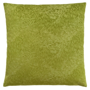 Monarch 18" x 18" Feathered Velvet Throw Pillow (1 pc) - Lime Green