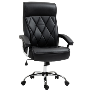 Vinsetto High Back Executive Office Chair, Computer Task Seat w/ Padded Armrest, Black