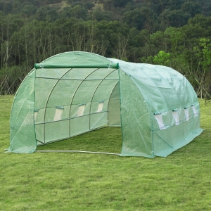 Outsunny 20 X 10' Greenhouse Walk-in Tunnel Garden Heavy Duty Frame