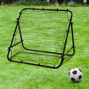 Soozier Rebounder Net Practise Soccer Kickback Target Goal Kids Adults Training Black