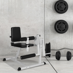 Soozier Seated Leg Extension Machine Leg Strength Bench Home Gym Fitness Workout Machine