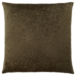 Monarch 18" x 18" Floral Velvet Decorative Throw Pillow (1 pc) - Dark Green