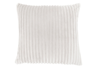 Monarch 18" x 18" Ultra Soft Ribbed Style Throw Pillow (1 pc) - Ivory