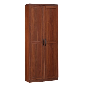 HOMCOM 63" 2-Door Kitchen Pantry, Freestanding Storage Cabinet with 2 Adjustable Shelves for Kitchen or Living Room, Brown