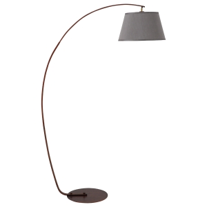 HOMCOM Floor Lamp, Modern Standing Lamp with Arc Design, Foot Switch & Metal Base