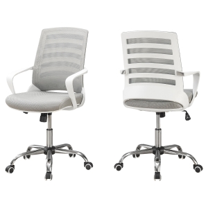 Monarch Ergonomic Adjustable Multi Position Swivelling Mid Back Office Chair - Grey