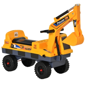 Qaba Engineering Truck with Detachable Digging Bucket for 2-3 Year-Olds