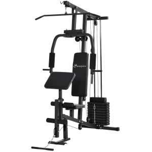 Soozier Multifunction Home Gym Weight Training Workout Station Strength Machine