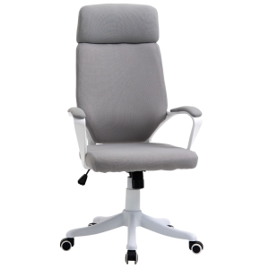 Vinsetto High Back Swivel Office Chair with Lumbar Back Support, Adjustable Height