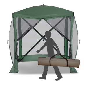 Outsunny Camping Pop-Up Screen House Gazebo Instant Setup Tent Fits 3-4 People
