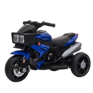 Aosom Kids Electric 6V Ride-On Motorcycle with Working Horn and Headlights for Boys and Girls 3-8 Years Old - Blue