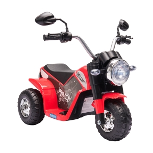Aosom Kids 6V Electric Motorcycle Tricycle Ride-On Toy for Kids 18 - 36 Months, Red