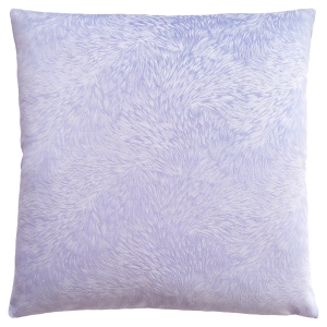 Monarch 18" x 18" Feathered Velvet Throw Pillow (1 pc) - Light Purple