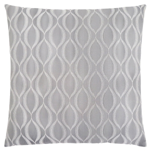 Monarch 18" x 18" Wave Pattern Throw Pillow (1 pc) - Grey