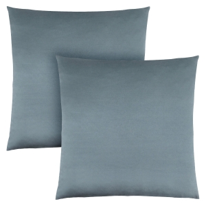 Monarch 18" x 18" Ultra Soft Satin Throw Pillow (Set of 2) - Blue