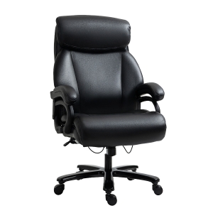 Vinsetto High Back Executive Office Chair, Ergonomic Swivel Chair w/ Padded Armrest, Black