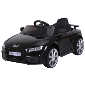 Aosom 6V Audi TT RS Kids Licensed Electric Sports Car Ride On Toy One Seat Battery Powered High/Low Speed Headlight Music and Remote Control - Black