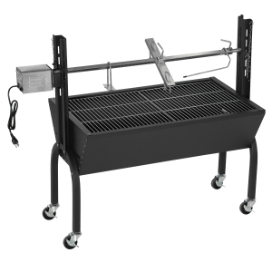 Outsunny Outdoor Automatic Charcoal BBQ Rotisserie Grill 110lbs Lamb Hog Spit Roaster