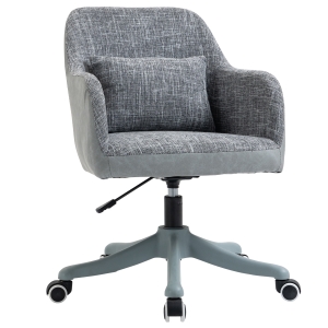 Vinsetto Massage Office Chair w/ USB Power Lumbar Massage & Adjustable Height, Grey