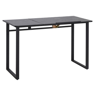 HOMCOM Computer Table with Small Adjustable Angle Tabletop Home Office Desk Wood Grain