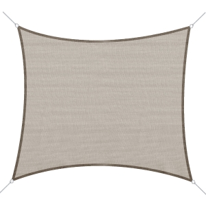 Outsunny 20' x 16' Rectangle Outdoor Patio Portable Shade Canopy Sun Sail - Light Brown