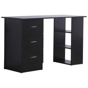 HomCom 47” Modern Home Office Computer Workstation Desk - Black