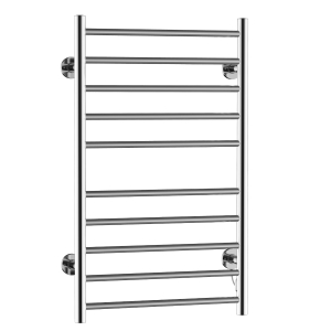 HomCom 10-Bar Stainless Steel Wall Mounted Electric Heated Towel Warmer Rack