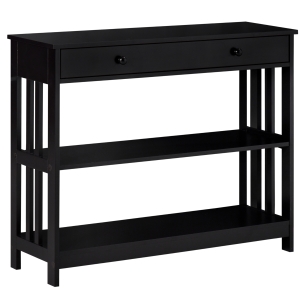 HOMCOM Console Table with Drawers and 2 Shelves Sofa Table for Entryway, Living Room