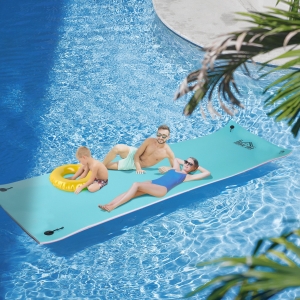 HOMCOM Floating Water Mat Float Pad Used in Lake Pool Water Beach Sea Ocean for Adults and Kids