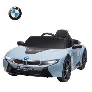 Aosom Ride-on Kids Electric Car with Secondary Remote Control & Extra Wide Safety Tires - Blue
