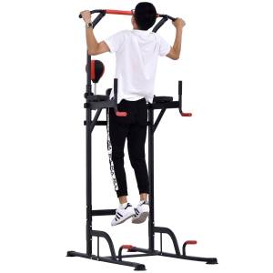 Soozier Power Tower Station Pull Up Bar for Home Office Gym Workout Equipment