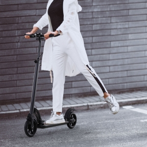 Soozier Teens Adult Kick Scooter Folding Adjustable Ride On Toy 8" Big Solid Wheels